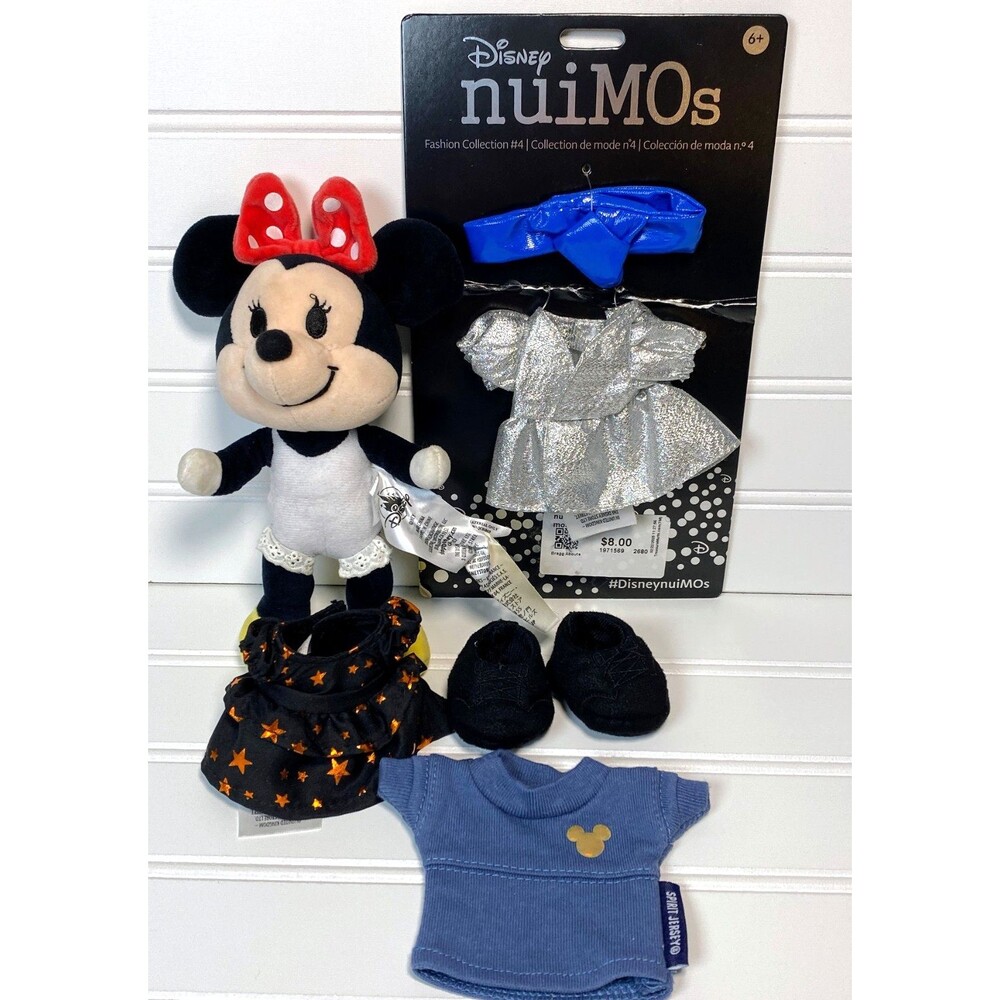 Disney nuiMOs Minnie Mouse Plush & Outfits 2 Dresses Spirit Jersey Shoes